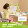 image:imageVEVOR Art Easel for Kids 2in1 Wooden DoubleSided Kids Art Easel with Magnetic Whiteboard amp Chalkboard Adjustable Standing Rotatable Foldable Drawing Board with Painting Accessories for Boy GirlAccessory Set for Desktop