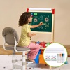 image:imageVEVOR Art Easel for Kids 2in1 Wooden DoubleSided Kids Art Easel with Magnetic Whiteboard amp Chalkboard Adjustable Standing Rotatable Foldable Drawing Board with Painting Accessories for Boy GirlAccessory Set for Wooden