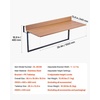image:imageVEVOR Balcony Hanging Table 39 x 136 inch Outdoor Balcony Bar Table for Railings 5Level Adjustable Fit Railing from 1 to 37 Serving Table for Patio amp Deck