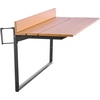image:imageVEVOR Balcony Hanging Table 39 x 136 inch Outdoor Balcony Bar Table for Railings 5Level Adjustable Fit Railing from 1 to 37 Serving Table for Patio amp Deck
