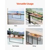 image:imageVEVOR Balcony Hanging Table 39 x 136 inch Outdoor Balcony Bar Table for Railings 5Level Adjustable Fit Railing from 1 to 37 Serving Table for Patio amp Deck