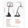 image:imageVEVOR Basketball Hoop Basketball Hoop 44 48 50 54 Inchs PC Backboard 4410FT Height Adjustable Basketball Portable Hoopamp Goal IndoorOutdoor Classic Basketball Court Teen Adult School ParkBlack Quickly Adjust 50in