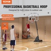 image:imageVEVOR Basketball Hoop Basketball Hoop 44 48 50 54 Inchs PC Backboard 4410FT Height Adjustable Basketball Portable Hoopamp Goal IndoorOutdoor Classic Basketball Court Teen Adult School ParkWhite 54in