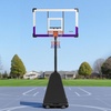 image:imageVEVOR Basketball Hoop Basketball Hoop 44 48 50 54 Inchs PC Backboard 4410FT Height Adjustable Basketball Portable Hoopamp Goal IndoorOutdoor Classic Basketball Court Teen Adult School ParkPurple Quickly Adjust 48in