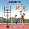 image:imageVEVOR Basketball Hoop Basketball Hoop 44 48 50 54 Inchs PC Backboard 4410FT Height Adjustable Basketball Portable Hoopamp Goal IndoorOutdoor Classic Basketball Court Teen Adult School ParkBlack 44in