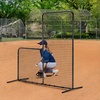 image:imageVEVOR Batting Screen  Baseball amp Softball Protector with Carry Bag amp Ground Stakes Pitching Net for Pitchers Protection7x7 ft
