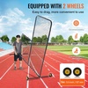 image:imageVEVOR Batting Screen  Baseball amp Softball Protector with Carry Bag amp Ground Stakes Pitching Net for Pitchers Protection7x7 ft