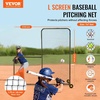 image:imageVEVOR Batting Screen  Baseball amp Softball Protector with Carry Bag amp Ground Stakes Pitching Net for Pitchers Protection7x7 ft