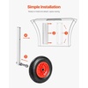 image:imageVEVOR Boat Launching Wheels Aluminium Alloy Transom Wheel with Inflatable Rubber Tires Folding Launch Wheels with 4 Quick Release Pin Fit 13ft and 147 ft Inflatable Fishing Boat15