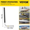 image:imageVEVOR Boat Trailer Guide 2260 Adjustable Design Trailer Guide Poles 2PCS Rustproof Steel Trailer Guide for Ski Boat Fishing Boat40  Black PVC