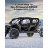 image:imageVEVOR Cab Enclosure Upper Doors Compatible with Kawasaki Teryx4 20122022 Soft Upper Doors Windproof amp Waterproof Upgraded Zipper UTV Soft Side Window Kit Work with Roof and Partial WindshieldsCan Am Maverick X3 MAX 20172024