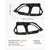 image:imageVEVOR Cab Enclosure Upper Doors Compatible with Kawasaki Teryx4 20122022 Soft Upper Doors Windproof amp Waterproof Upgraded Zipper UTV Soft Side Window Kit Work with Roof and Partial WindshieldsPolaris RZR XP4 1000Turbo 20142023