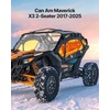 image:imageVEVOR Cab Enclosure Upper Doors Compatible with Kawasaki Teryx4 20122022 Soft Upper Doors Windproof amp Waterproof Upgraded Zipper UTV Soft Side Window Kit Work with Roof and Partial WindshieldsCan Am Maverick X3 20172025