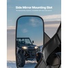 image:imageVEVOR Cab Enclosure Upper Doors Compatible with Kawasaki Teryx4 20122022 Soft Upper Doors Windproof amp Waterproof Upgraded Zipper UTV Soft Side Window Kit Work with Roof and Partial WindshieldsPolaris RZR XP4 1000Turbo 20142023