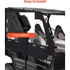 image:imageVEVOR Cab Enclosure Upper Doors Compatible with Kawasaki Teryx4 20122022 Soft Upper Doors Windproof amp Waterproof Upgraded Zipper UTV Soft Side Window Kit Work with Roof and Partial WindshieldsKawasaki Teryx4 20122022