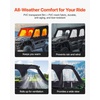 image:imageVEVOR Cab Enclosure Upper Doors Compatible with Kawasaki Teryx4 20122022 Soft Upper Doors Windproof amp Waterproof Upgraded Zipper UTV Soft Side Window Kit Work with Roof and Partial WindshieldsKawasaki Teryx4 20122022
