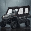 image:imageVEVOR Cab Enclosure Upper Doors Compatible with Kawasaki Teryx4 20122022 Soft Upper Doors Windproof amp Waterproof Upgraded Zipper UTV Soft Side Window Kit Work with Roof and Partial WindshieldsKawasaki Teryx4 20122022