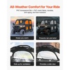 image:imageVEVOR Cab Enclosure Upper Doors Compatible with Kawasaki Teryx4 20122022 Soft Upper Doors Windproof amp Waterproof Upgraded Zipper UTV Soft Side Window Kit Work with Roof and Partial WindshieldsCan Am Maverick X3 20172025