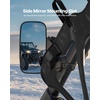 image:imageVEVOR Cab Enclosure Upper Doors Compatible with Kawasaki Teryx4 20122022 Soft Upper Doors Windproof amp Waterproof Upgraded Zipper UTV Soft Side Window Kit Work with Roof and Partial WindshieldsCan Am Maverick X3 20172025