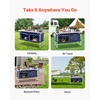 image:imageVEVOR Camping Kitchen Station 3 Adjustable Height Folding Outdoor Camp Cooking Table with Storage Organizer Quick Setup for Patio BBQ Picnic Glamping TravelingBlackblue