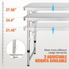 image:imageVEVOR Camping Kitchen Station 3 Adjustable Height Folding Outdoor Camp Cooking Table with Storage Organizer Quick Setup for Patio BBQ Picnic Glamping TravelingGrey