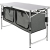 image:imageVEVOR Camping Kitchen Station 3 Adjustable Height Folding Outdoor Camp Cooking Table with Storage Organizer Quick Setup for Patio BBQ Picnic Glamping TravelingGrey