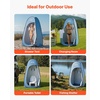 image:imageVEVOR Camping Shower Tent 2Room Portable Privacy Tent Changing Room with Shower Bag Ground Stakes Ropes Carry Bag and Support Poles 150D Oxford Fabric with Silver Coating for Camping FishingBlue