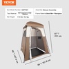 image:imageVEVOR Camping Shower Tent 2Room Portable Privacy Tent Changing Room with Shower Bag Ground Stakes Ropes Carry Bag and Support Poles 150D Oxford Fabric with Silver Coating for Camping FishingKhaki