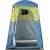 image:imageVEVOR Camping Shower Tent 2Room Portable Privacy Tent Changing Room with Shower Bag Ground Stakes Ropes Carry Bag and Support Poles 150D Oxford Fabric with Silver Coating for Camping FishingGreen  Blue
