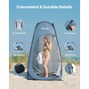 image:imageVEVOR Camping Shower Tent 2Room Portable Privacy Tent Changing Room with Shower Bag Ground Stakes Ropes Carry Bag and Support Poles 150D Oxford Fabric with Silver Coating for Camping FishingBlue