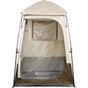 image:imageVEVOR Camping Shower Tent 2Room Portable Privacy Tent Changing Room with Shower Bag Ground Stakes Ropes Carry Bag and Support Poles 150D Oxford Fabric with Silver Coating for Camping FishingKhaki