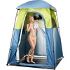 image:imageVEVOR Camping Shower Tent 2Room Portable Privacy Tent Changing Room with Shower Bag Ground Stakes Ropes Carry Bag and Support Poles 150D Oxford Fabric with Silver Coating for Camping FishingGreen  Blue