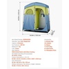 image:imageVEVOR Camping Shower Tent 2Room Portable Privacy Tent Changing Room with Shower Bag Ground Stakes Ropes Carry Bag and Support Poles 150D Oxford Fabric with Silver Coating for Camping FishingGreen  Blue
