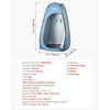 image:imageVEVOR Camping Shower Tent 2Room Portable Privacy Tent Changing Room with Shower Bag Ground Stakes Ropes Carry Bag and Support Poles 150D Oxford Fabric with Silver Coating for Camping FishingBlue