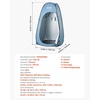image:imageVEVOR Camping Shower Tent 2Room Portable Privacy Tent Changing Room with Shower Bag Ground Stakes Ropes Carry Bag and Support Poles 150D Oxford Fabric with Silver Coating for Camping FishingBlue