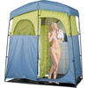 image:imageVEVOR Camping Shower Tent 2Room Portable Privacy Tent Changing Room with Shower Bag Ground Stakes Ropes Carry Bag and Support Poles 150D Oxford Fabric with Silver Coating for Camping FishingGreen  Blue