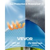 image:imageVEVOR Camping Shower Tent 2Room Portable Privacy Tent Changing Room with Shower Bag Ground Stakes Ropes Carry Bag and Support Poles 150D Oxford Fabric with Silver Coating for Camping FishingGreen  Blue