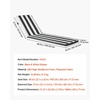 image:imageVEVOR Chaise Lounge Cushion 74 x 22 x 3 in Set of 2 Outdoor Lounge Chair Cushions Waterproof amp FadeResistant Sun Lounger Cushions with Ties Patio Lounger Pads for Pool Deck Black amp White Stripes