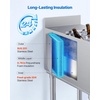 image:imageVEVOR Commercial Ice Bin Stainless Steel Ice Chest with Sliding Lid 24H LongLasting Insulation Cooler Cart Cocktail Unit for Bar Restaurant Pub NSF 24 Inch12 x 24 x 33