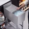image:imageVEVOR Commercial Ice Bin Stainless Steel Ice Chest with Sliding Lid 24H LongLasting Insulation Cooler Cart Cocktail Unit for Bar Restaurant Pub NSF 24 Inch12 x 24 x 33