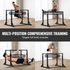image:imageVEVOR Dip Bar 800 lbs Capacity Heave Duty Dip Stand Station with Adjustable Height Fitness Workout Dip Bar Station Stabilizer Parallette Push Up Stand Parallel Bars for Strength Training Home Gym