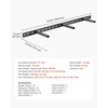 image:imageVEVOR Floating Shelf Bracket 1 Pack 190 lbs86 kg Weight Capacity 34x62x15 inch  8636x1574x381 mm Heavy Duty Hidden Shelf Brackets Support Wall Mounting Invisible Floating Shelves Bracket