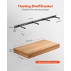 image:imageVEVOR Floating Shelf Bracket 1 Pack 230 lbs104 kg Weight Capacity 43x62x15 inch  10922x1574x381 mm Heavy Duty Hidden Shelf Brackets Support Wall Mounting Invisible Floating Shelves Bracket