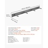 image:imageVEVOR Floating Shelf Bracket 1 Pack 230 lbs104 kg Weight Capacity 46x62x3 inch  11684x1574x762 mm Heavy Duty Hidden Shelf Brackets Support Wall Mounting Invisible Floating Shelves Bracket