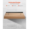 image:imageVEVOR Floating Shelf Brackets 2 Pcs 150 lbs68 kg Weight Capacity 22x62x15 inch  5584x1574x381 mm Heavy Duty Hidden Shelf Brackets Support Wall Mounting Invisible Floating Shelves Bracket