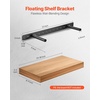 image:imageVEVOR Floating Shelf Brackets 2 Pcs 150 lbs68 kg Weight Capacity 22x62x15 inch  5584x1574x381 mm Heavy Duty Hidden Shelf Brackets Support Wall Mounting Invisible Floating Shelves Bracket