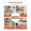 image:imageVEVOR Floating Shelf Brackets 2 Pcs 150 lbs68 kg Weight Capacity 22x62x15 inch  5584x1574x381 mm Heavy Duty Hidden Shelf Brackets Support Wall Mounting Invisible Floating Shelves Bracket