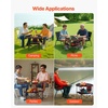 image:imageVEVOR Folding Camping Table Portable Outdoor Lightweight Picnic Table 600D Oxford Fabric Waterproof Canvas Travel Beach Tables with 4 Cup Holders Carry Bag for Tailgating Camping Picnic BlackBlack
