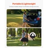 image:imageVEVOR Folding Camping Table Portable Outdoor Lightweight Picnic Table 600D Oxford Fabric Waterproof Canvas Travel Beach Tables with 4 Cup Holders Carry Bag for Tailgating Camping Picnic BlackBlack