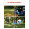 image:imageVEVOR Folding Camping Table Portable Outdoor Lightweight Picnic Table 600D Oxford Fabric Waterproof Canvas Travel Beach Tables with 4 Cup Holders Carry Bag for Tailgating Camping Picnic BlackBlue